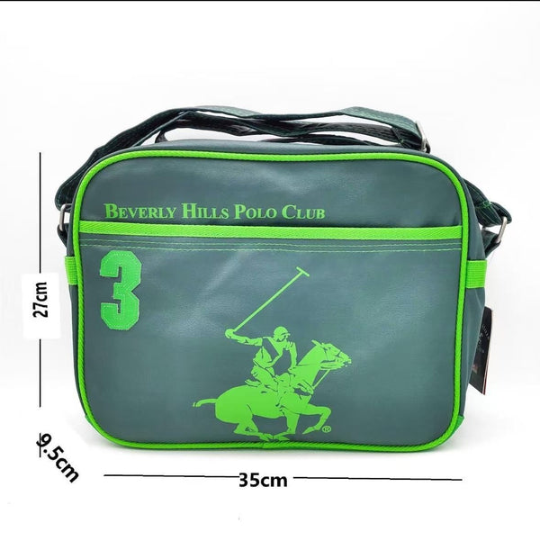 Beverly Hills Polo Club, borsa a tracolla grigia e verde