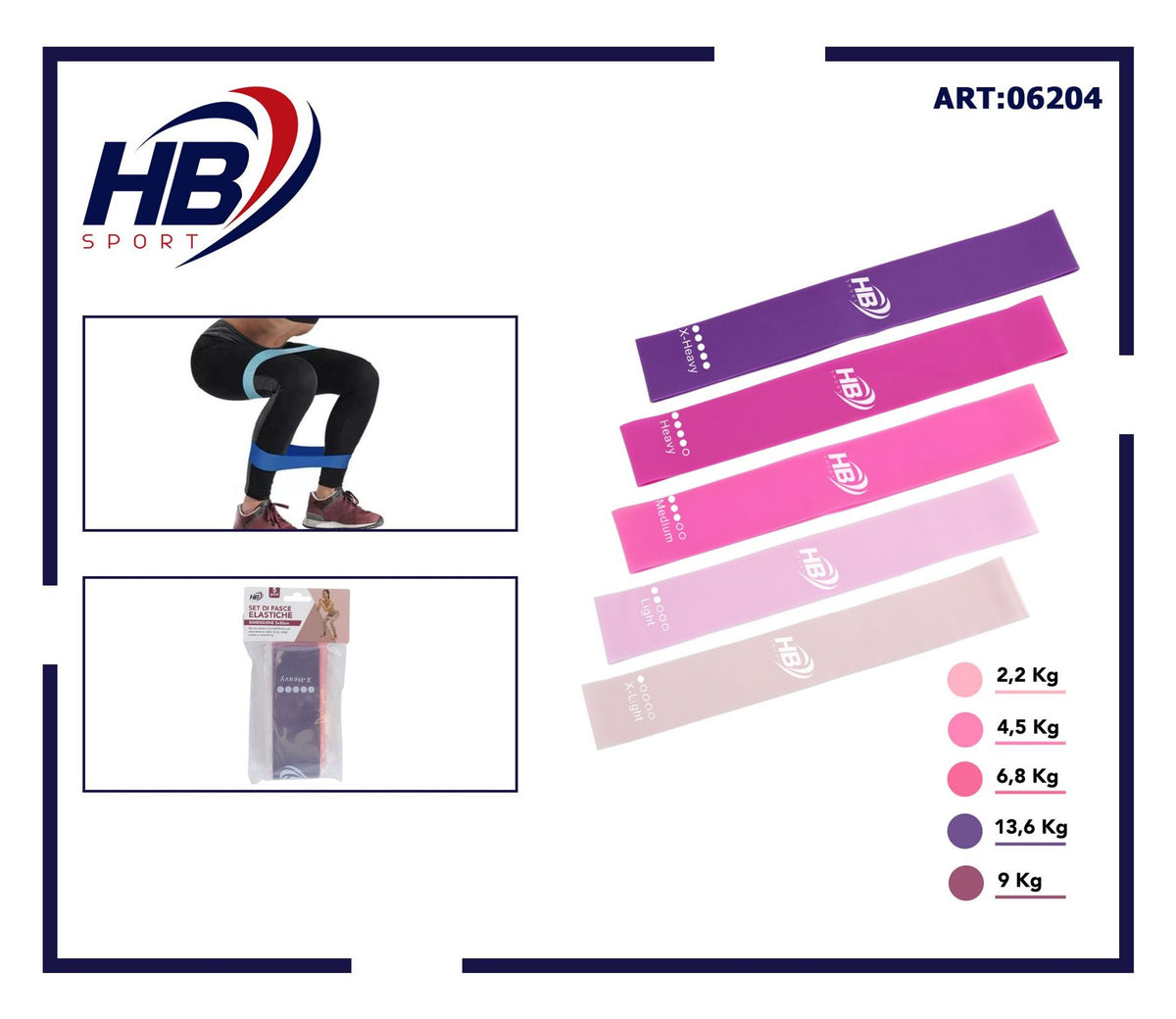 FASCE ELASTICHE 5 pz