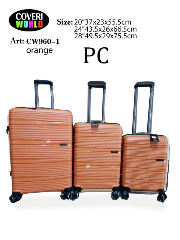 Coveri World CW960-1, set di 3 pezzi, arancione