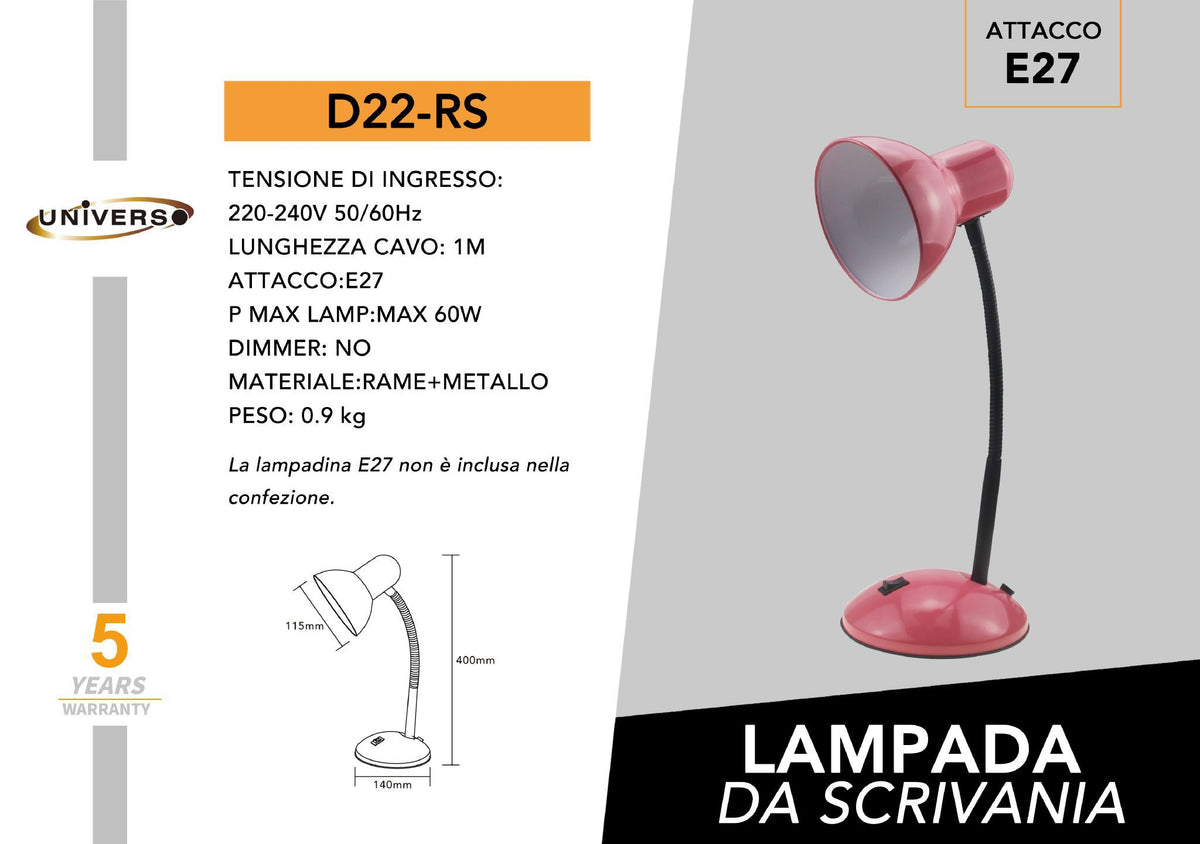 Lampada da tavolo – D22-RS