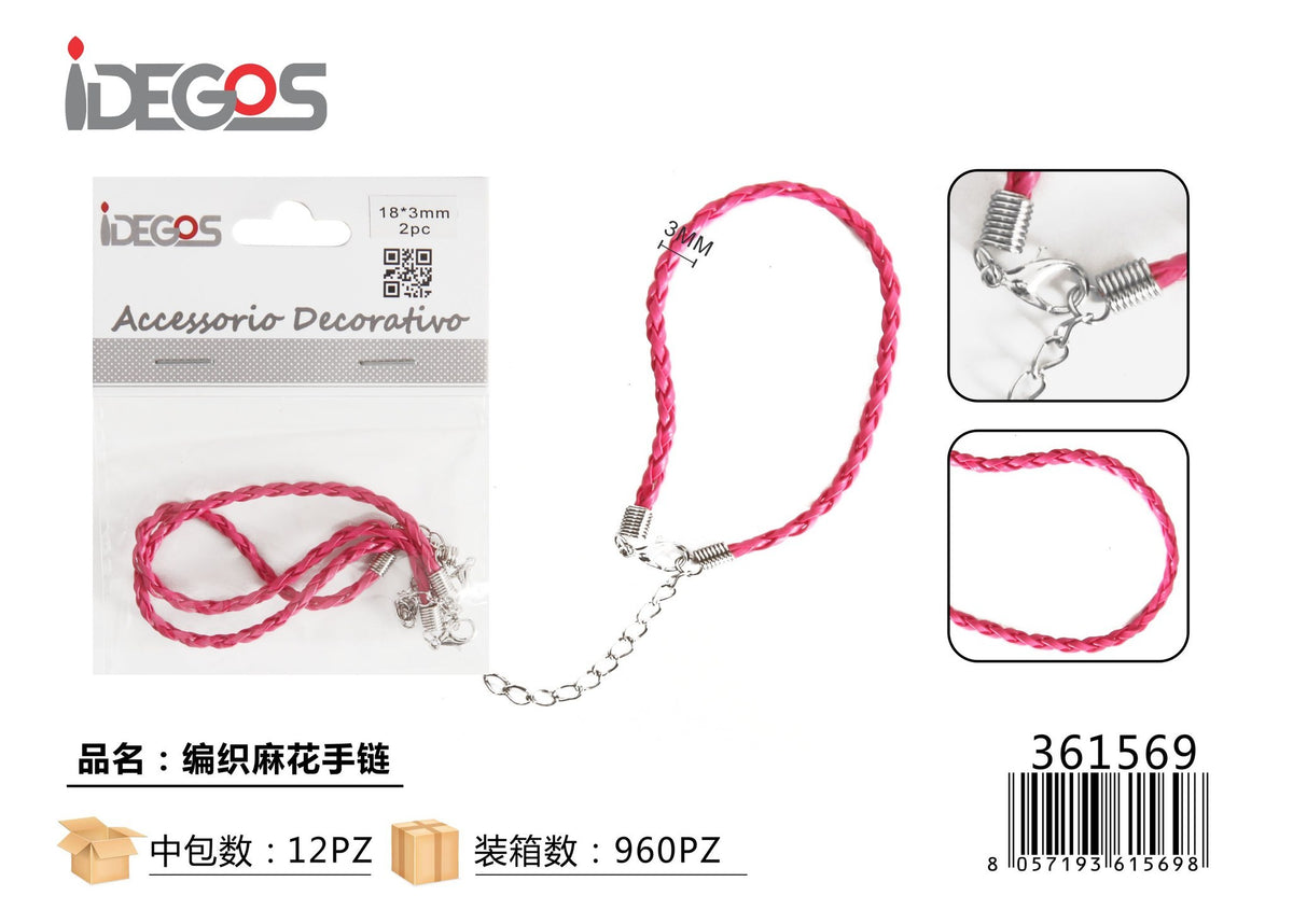 Cordoncino intrecciato per bracciali
