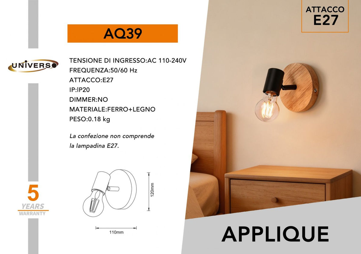 Applique Da Muro Universo – AQ39