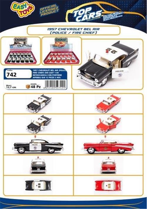 Modellino Chevrolet Bel Air Polizia 742