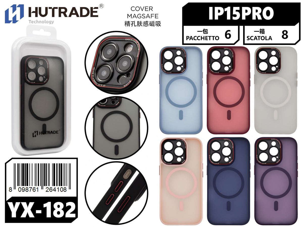 YX182 COVER COLORATO OPACA A MAGSAFE IP15PRO