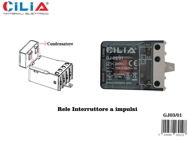 Relè interruttore a impulsi GJ03-01