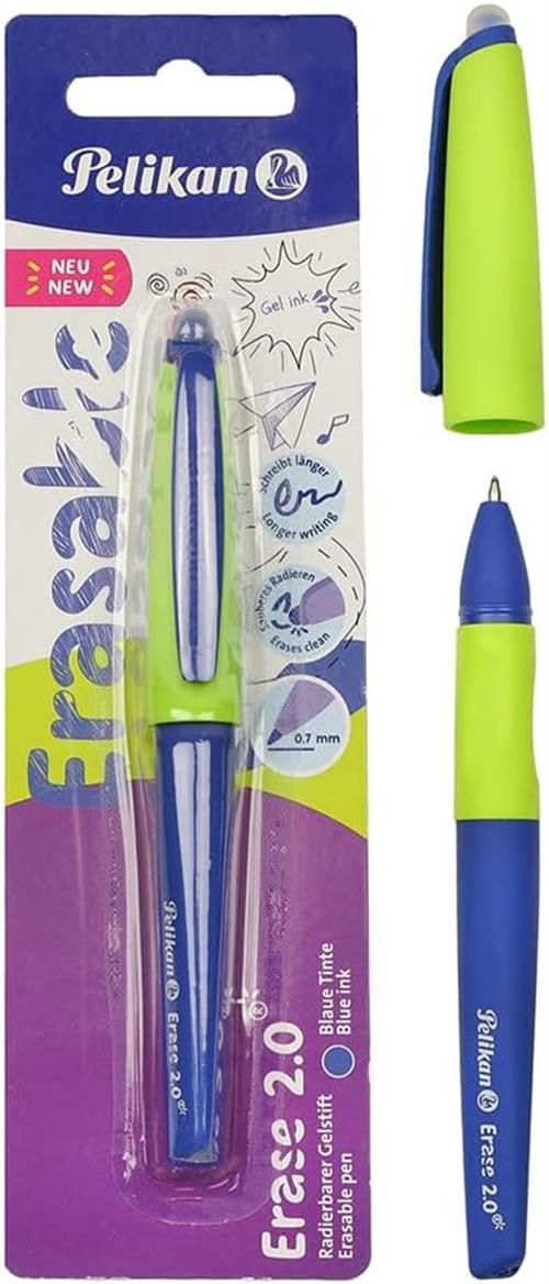Penna gel cancellabile Pelikan Erase 2.0, inchiostro blu