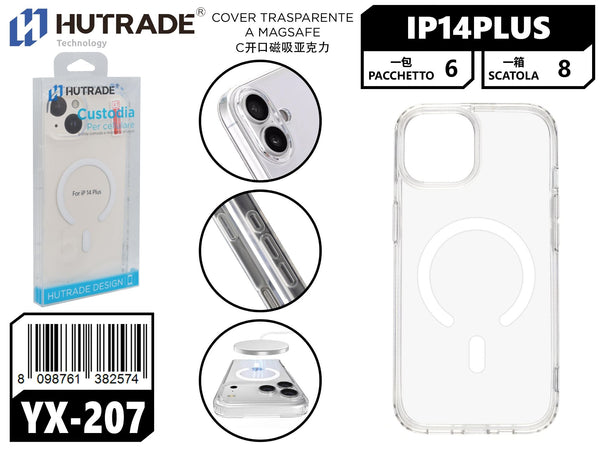 YX-207 COVER TRASPARENTE A MAGSAFE IP14 PLUS
