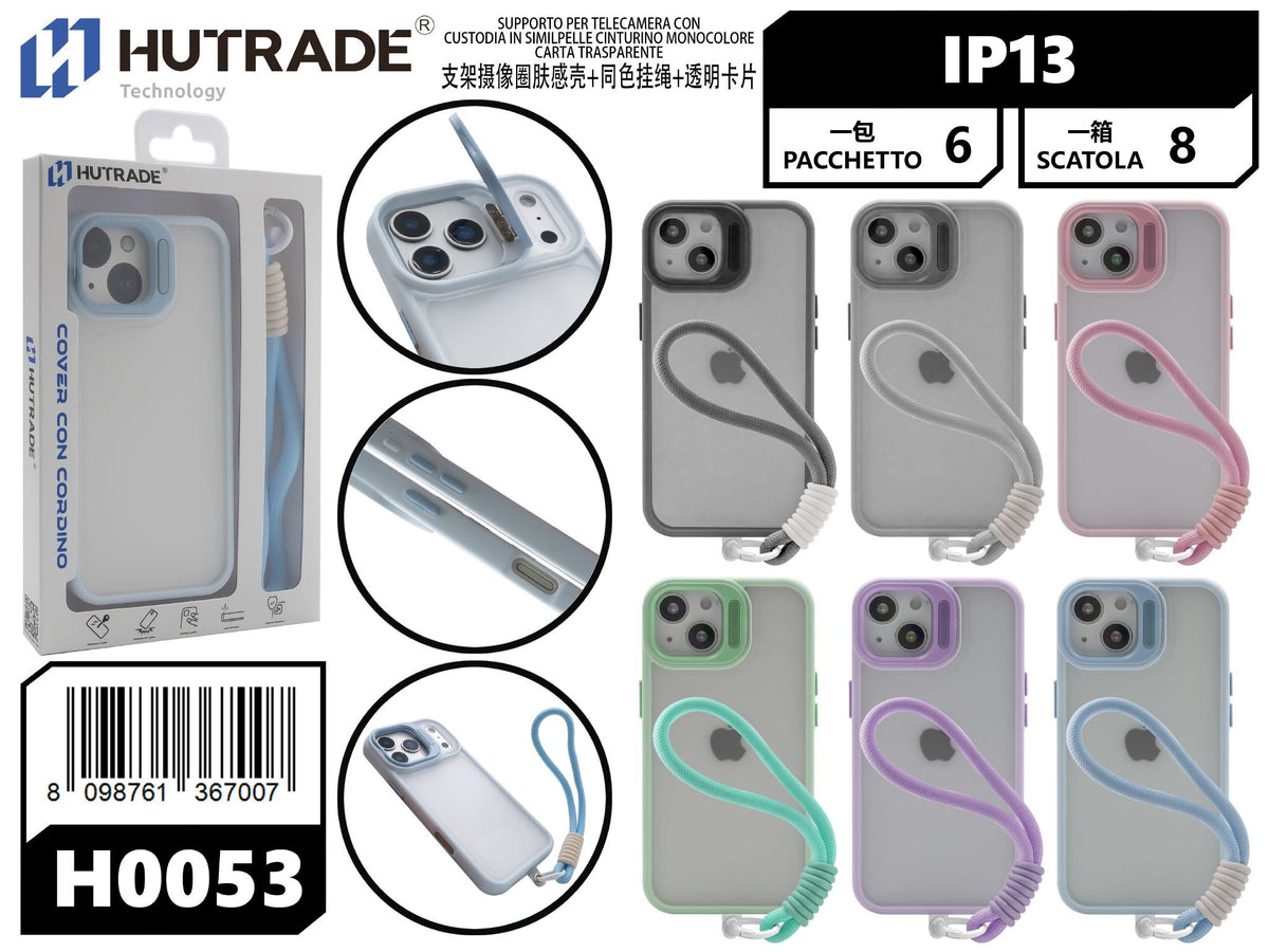 H0053 COVER BORDO COLORATA CON CORDA IP13