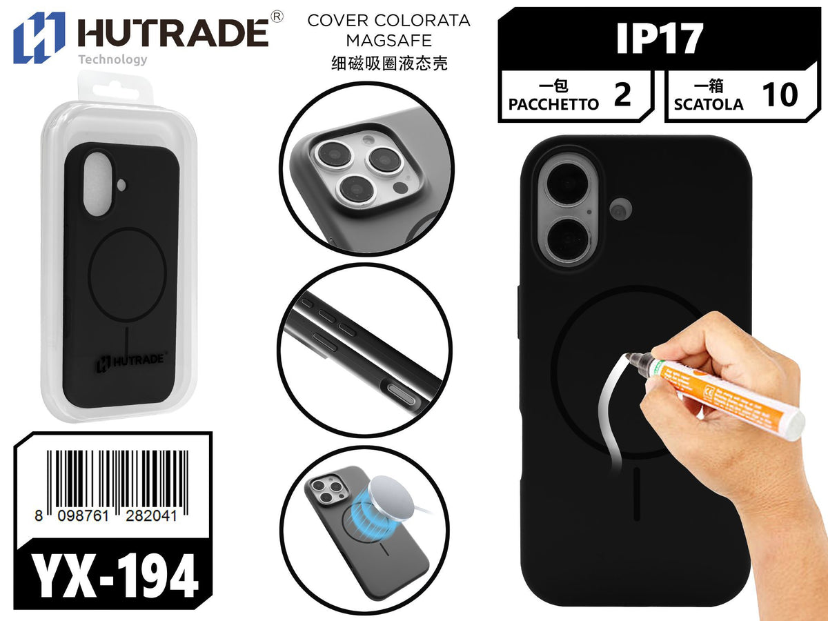 YX-194 COVER COLORATA MAGSAFE IP17 NERO