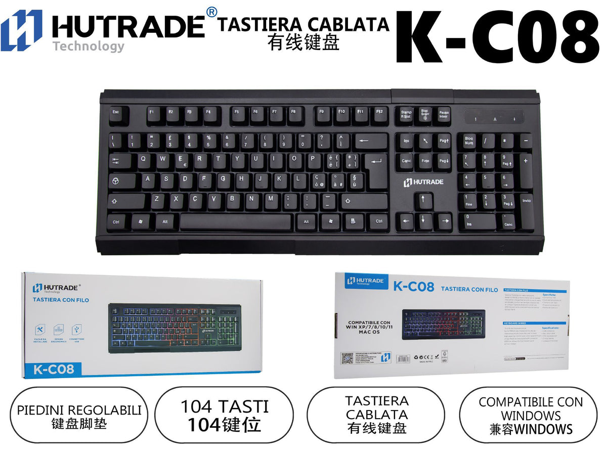 K-C08 TASTIERA CON FILO