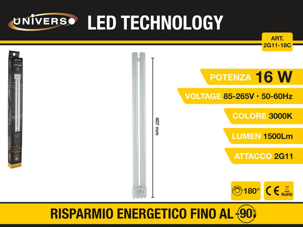 Tubo LED – 2G11-18C
