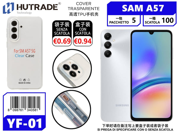 COVER TRASPARENTE SAM A57 – YF01 012014