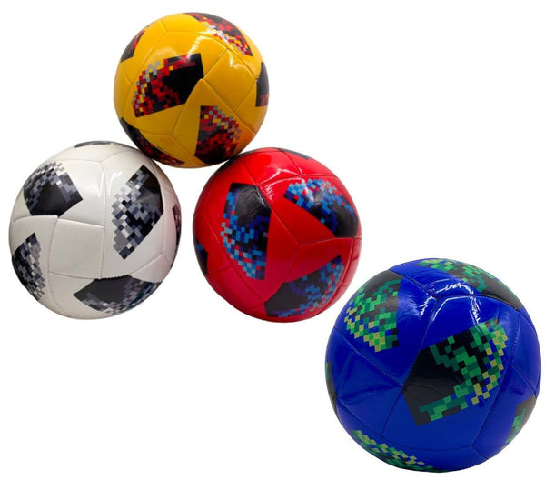 Pallone da calcio con motivo pixel, assortito