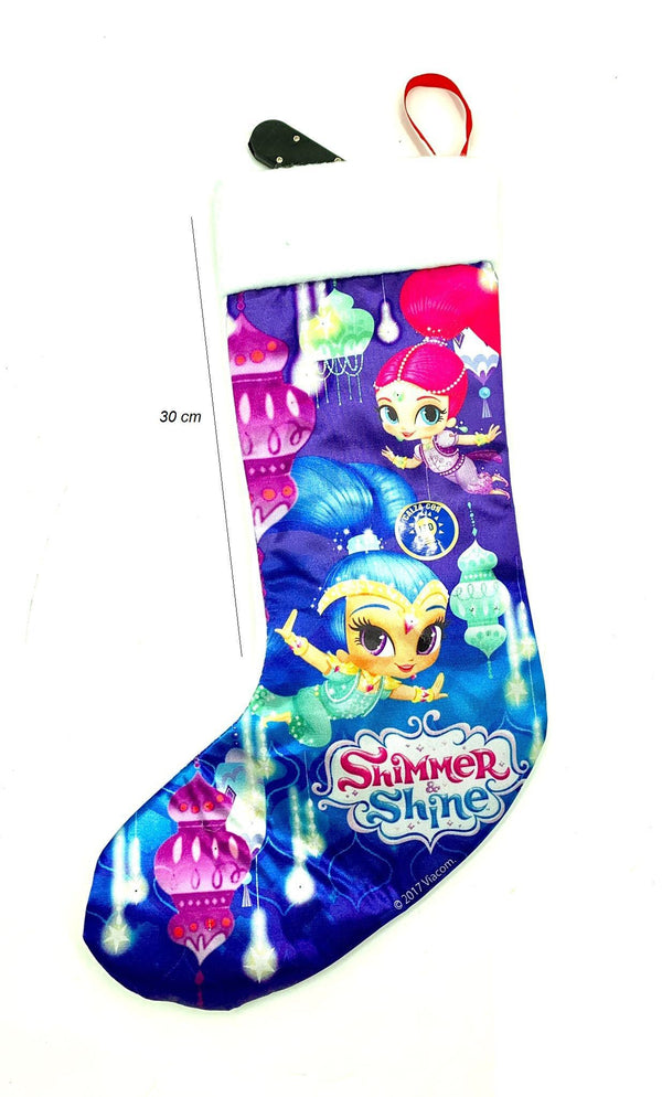 Calza decorativa con LED Shimmer & Shine, 30 cm