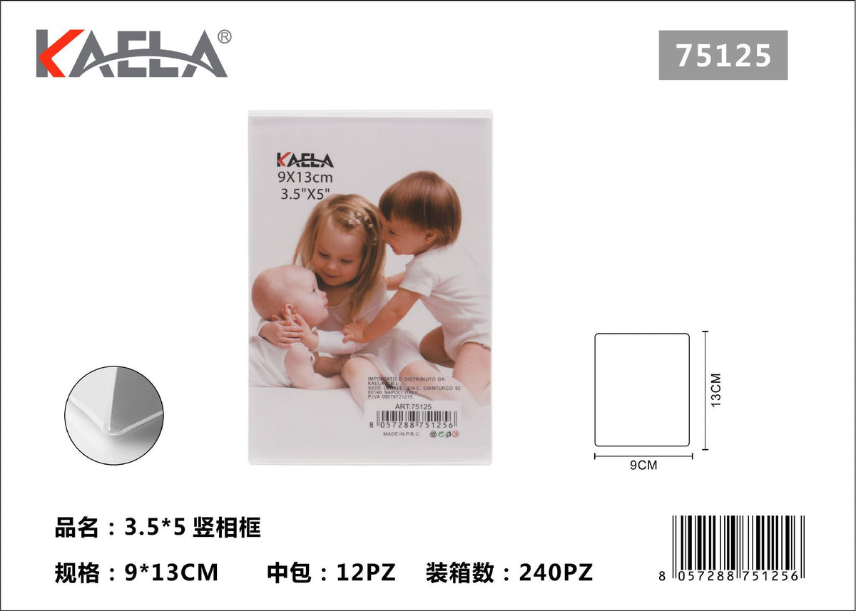 Cornice portafoto senza bordo con supporto