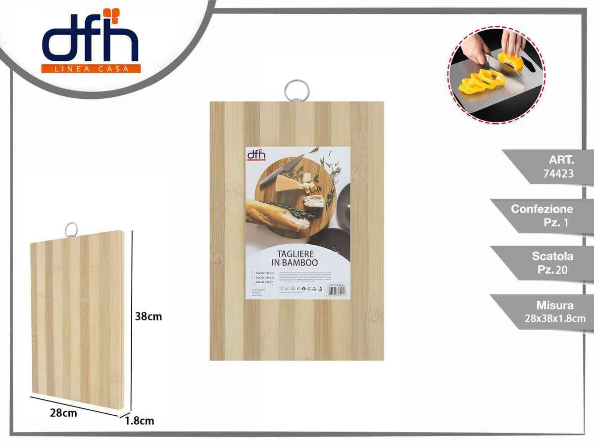Tagliere in bamboo 28 38 1.8