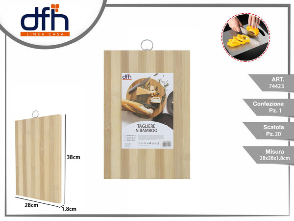 Tagliere in bamboo 28 38 1.8