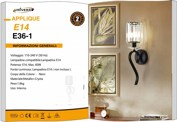 Applique Da Muro Universo – E36-1