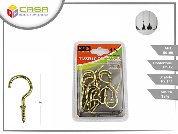 ART.50196 GANCI 1.1/4/8 pz