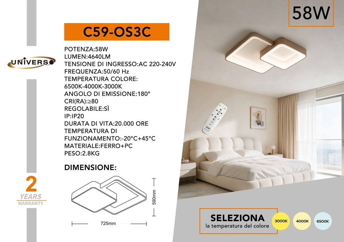 Plafoniera – C59-OS3C