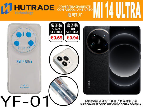 COVER TRASPARENTE MI 14 ULTRA – YF01 011877