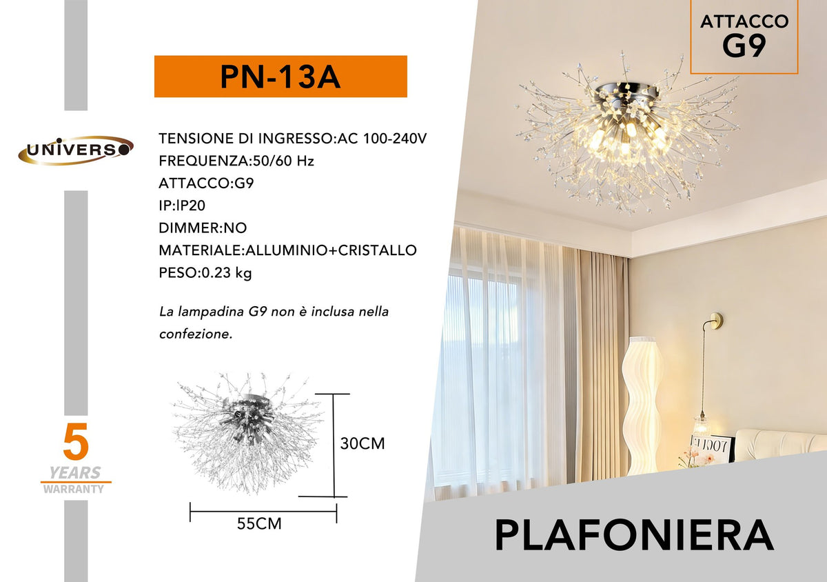 Lampadario Da Soffitto Universo – PN-13A