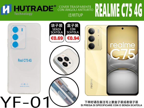 COVER TRASPARENTE REALME C75 4G