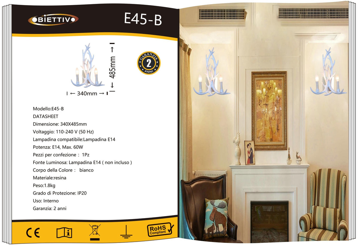 Applique Da Muro Universo – E45-B