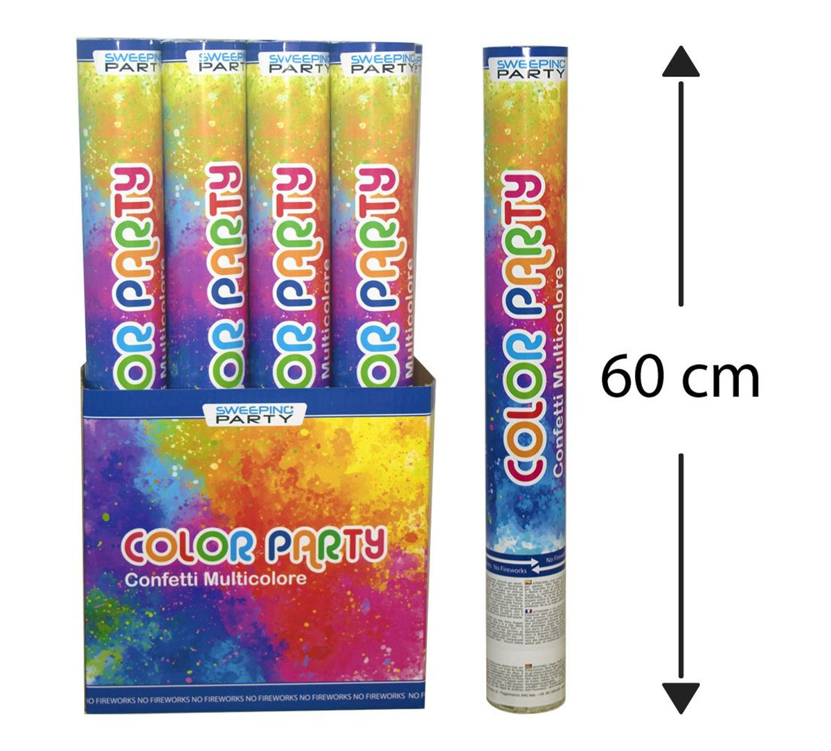 Tubo sparacoriandoli multicolore