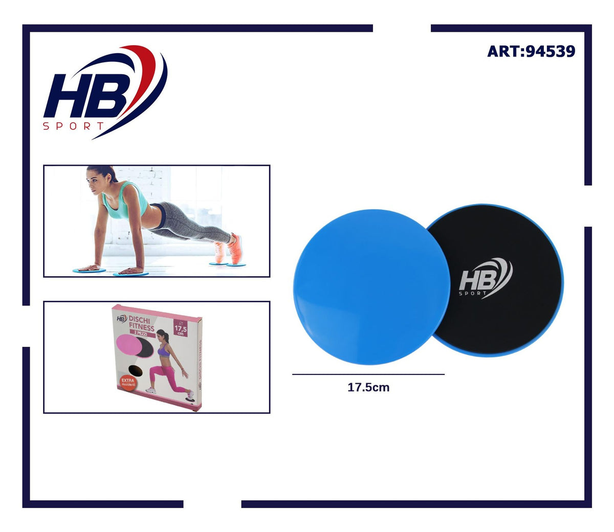 DISCHI FITNESS 2PEZZI 17.5 cm