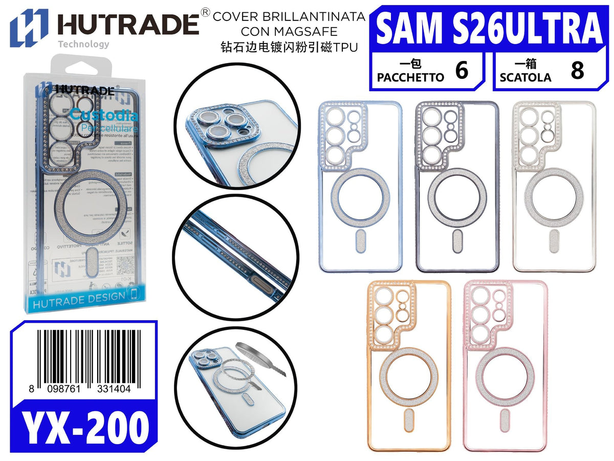 YX-200 COVER BRILLANTINATA CON MAGSAFE SAM S26 ULTRA