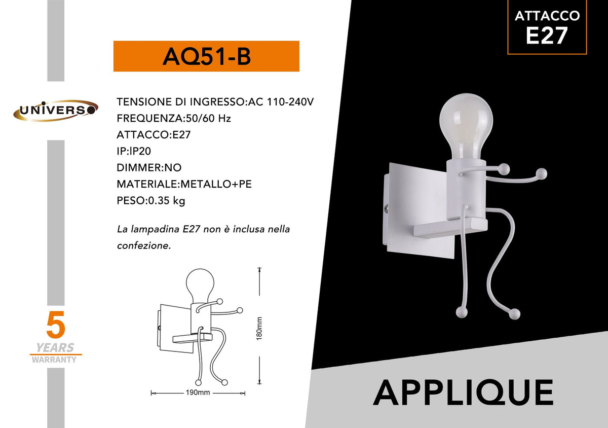 Applique Da Muro Universo – AQ51-B