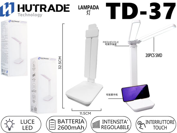 TD-37 LAMPADA DA TAVOLO DOPPIA LAMPADA 40LED