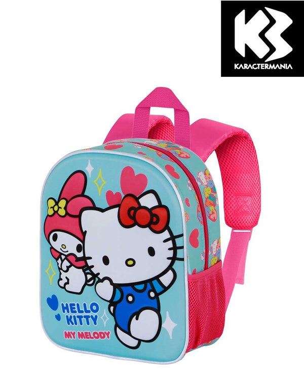 Hello Kitty, zainetto 3D con tasche laterali