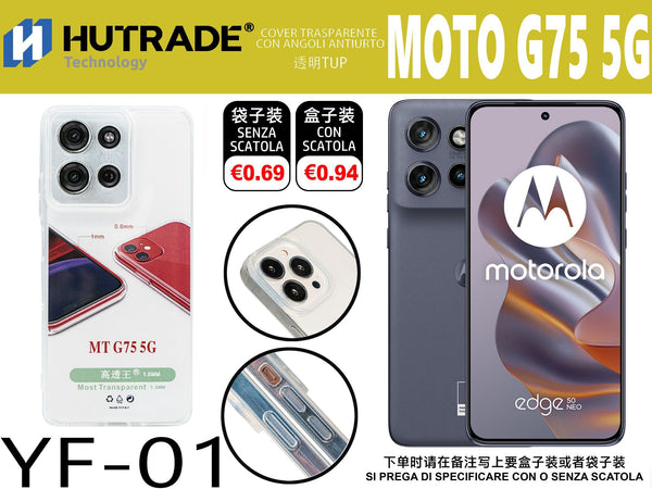 COVER TRASPARENTE MOTO G75 5G – YF01 011966