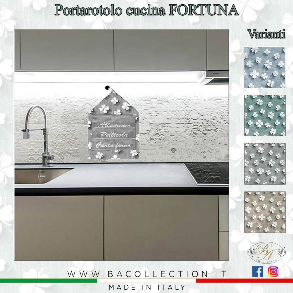 Portarotolo da cucina FORTUNA