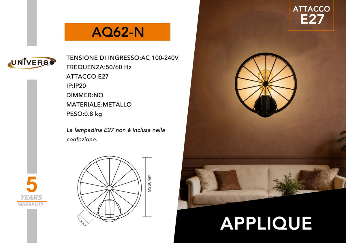 Applique Da Muro Universo – AQ62-N
