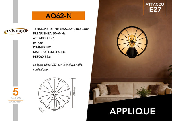 Applique Da Muro Universo – AQ62-N
