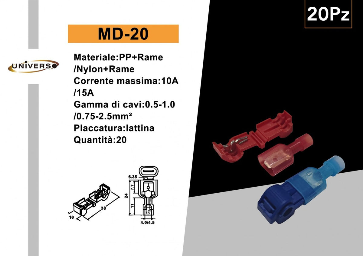 Morsetti e connettori elettrici – MD-20