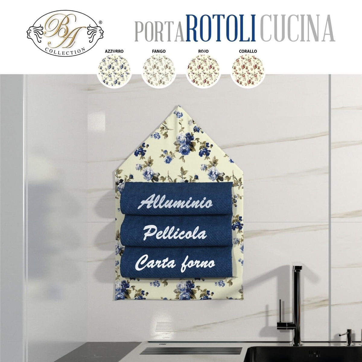 Portarotolo da cucina ROSELLINA