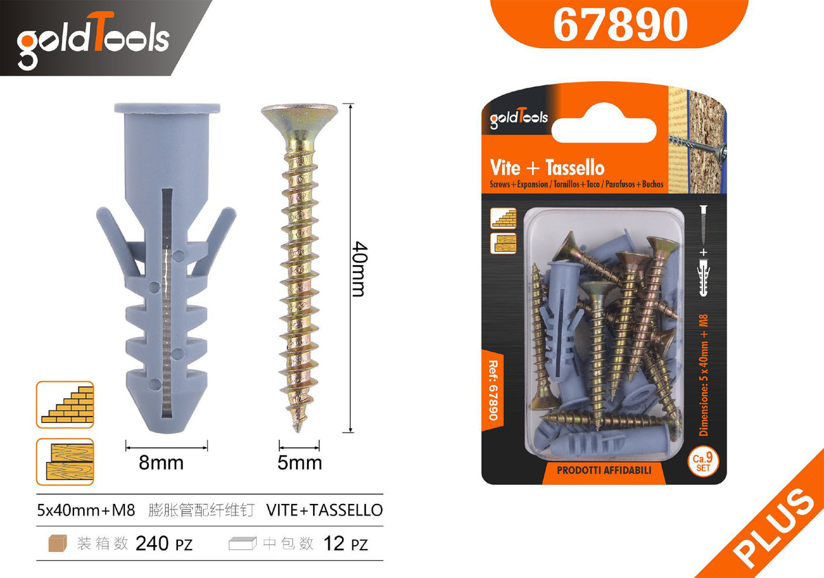 Viti con tasselli – art. 67890