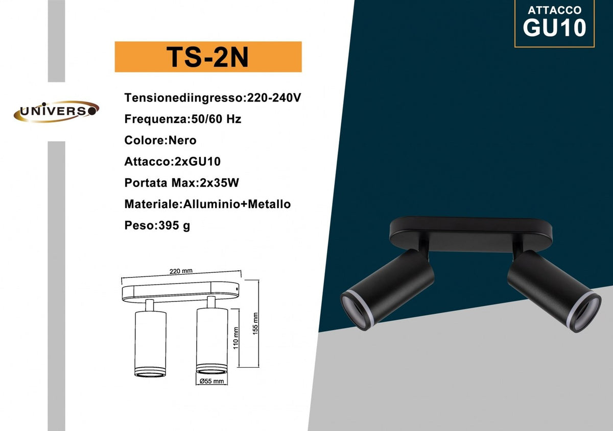 Faretto da soffitto – TS-2N