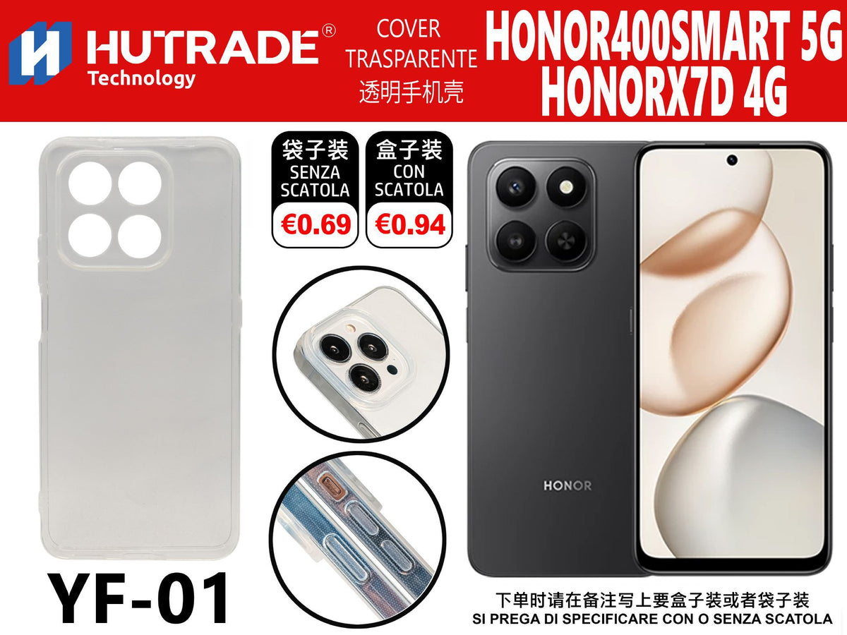 COVER TRASPARENTE HONOR X7D 4G/HONOR 400 SMART 5G – YF01 011991