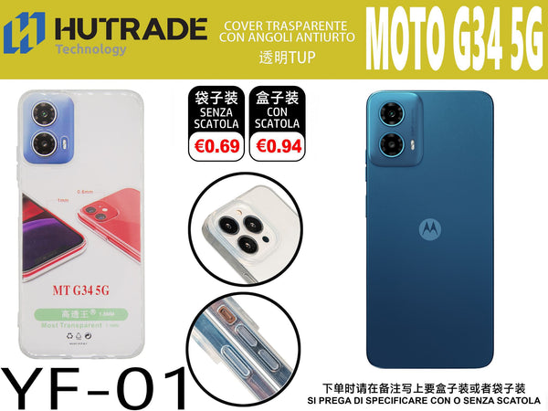 COVER TRASPARENTE MOTO G34 – YF01 011861