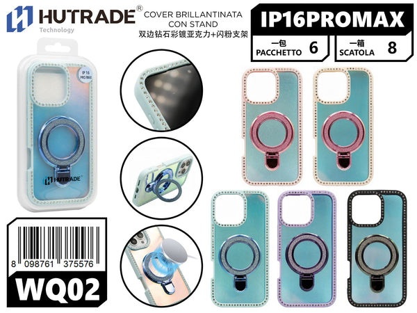 XS-45 COVER BRILLANTINATA CON STAND IP16 PRO MAX