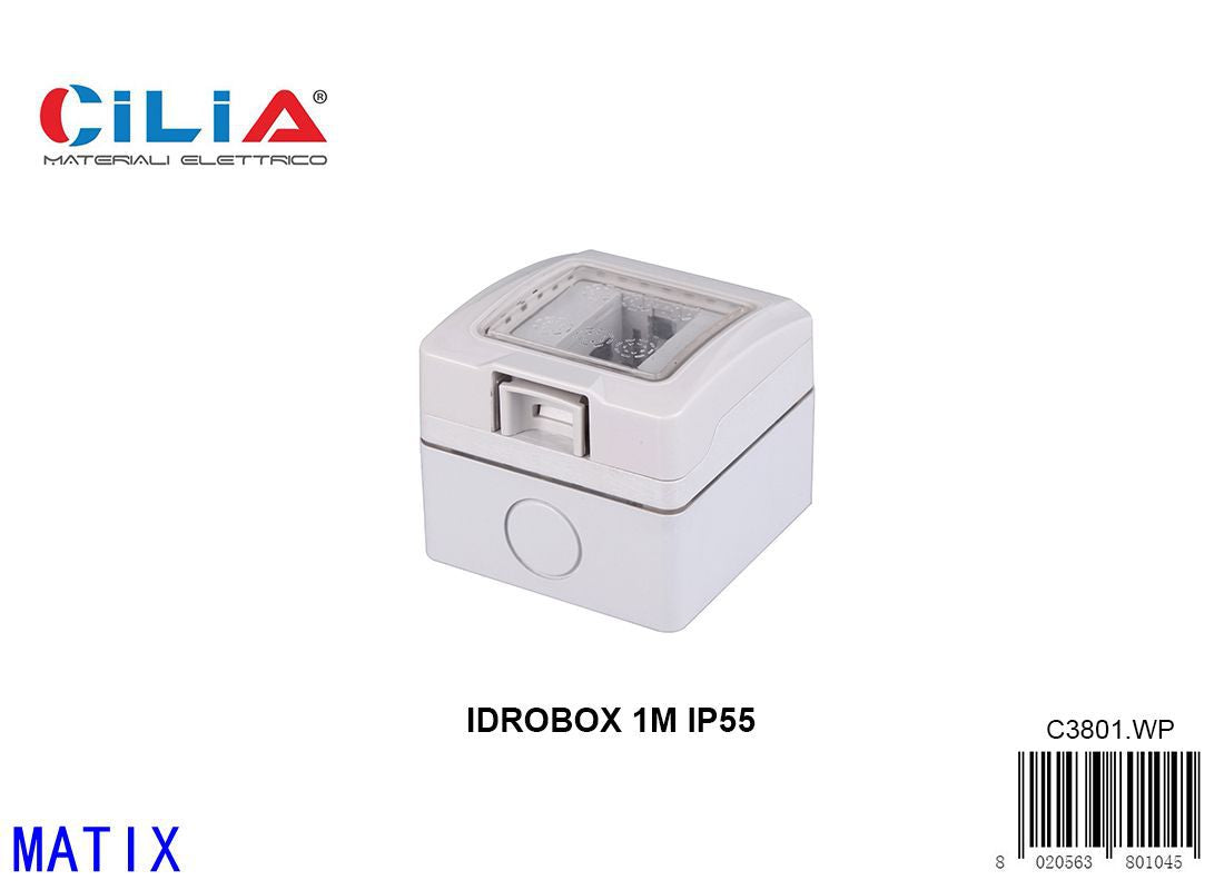Scatola portafrutti IDROBOX C3801.WP, 1 modulo
