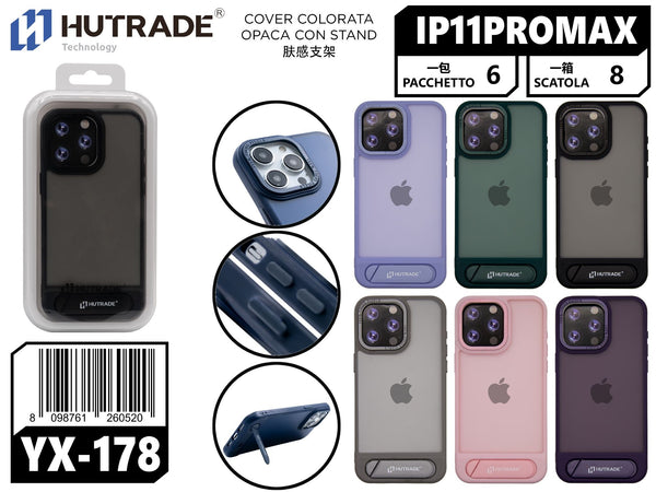 COVER COLORATA OPACA CON STAND IP11 PRO MAX – YX178 166002