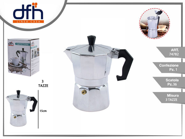 Caffettiera 3 tazze