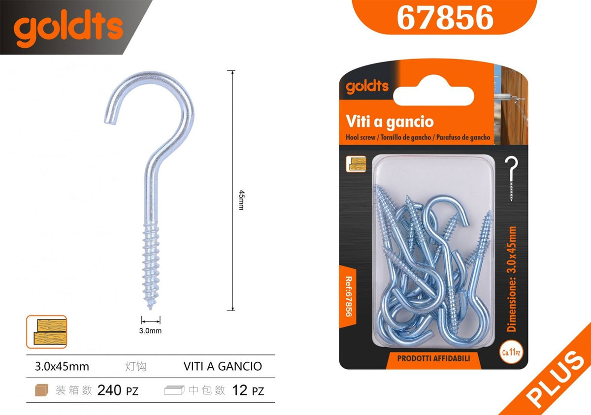 Ganci a vite e occhioli – art. 67856