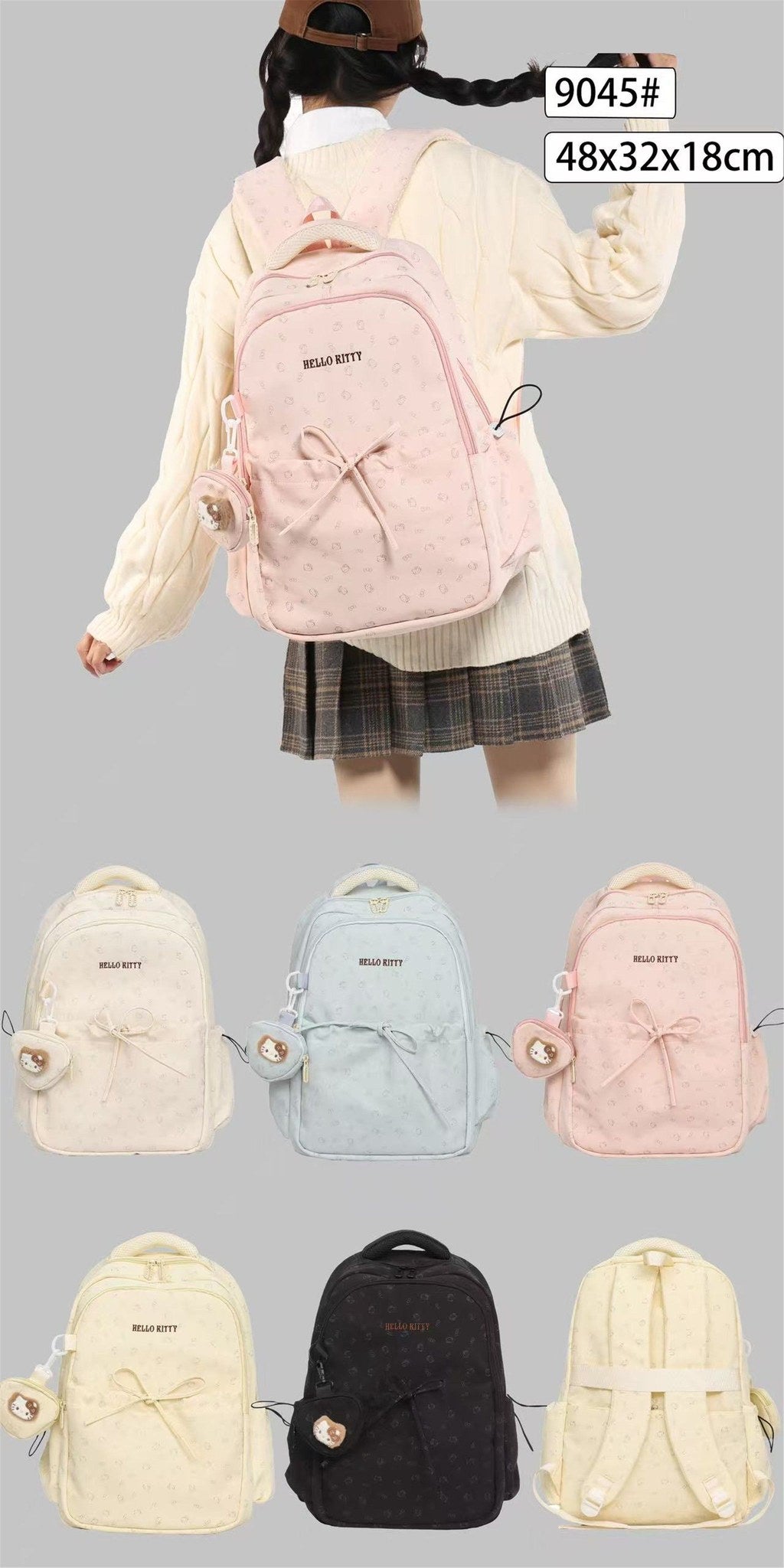 Zaino con tasche frontali · art. EC22125